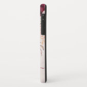 Blush Pink Burgundy Floral iPhone XR Hoesje (Achterkant/links)