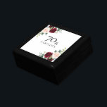 Blush Pink Burgundy Red 70th Birthday Gift Cadeaudoosje<br><div class="desc">Blush Pink Burgundy Red 70th Birthday Gift cadeaudoos</div>