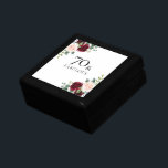 Blush Pink Burgundy Red 70th Birthday Gift Cadeaudoosje<br><div class="desc">Blush Pink Burgundy Red 70th Birthday Gift cadeaudoos</div>
