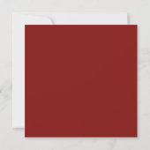 Blush Pink Burgundy Waterverf Floral Square Kaart (Achterkant)