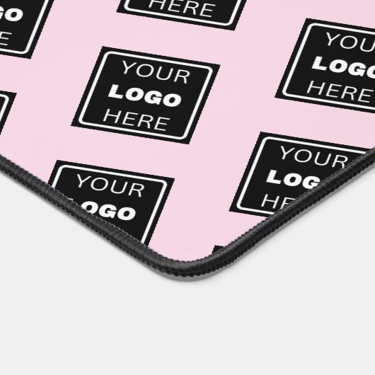 Blush Pink Business Logo Pattern Bureaumat (Hoek)