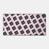 Blush Pink Business Logo Pattern Bureaumat (Voorkant)