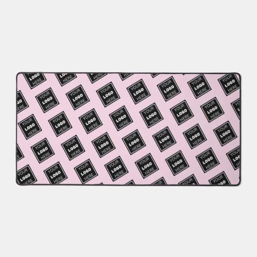 Blush Pink Business Logo Pattern Bureaumat (Voorkant)