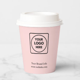 Blush Pink Business Logo | vrouwelijke merkidentit Papieren Bekers