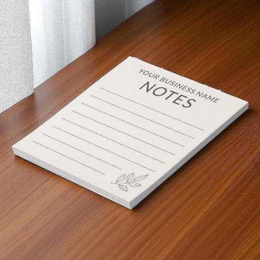 Blush Pink Business Minimalist Simple Botanical Notitieblok