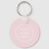 Blush Pink Business QR-code Sleutelhanger (Voorkant)