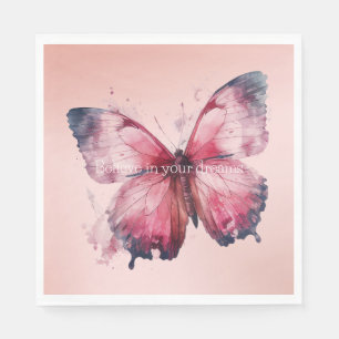 Blush Pink Butterfly Servet