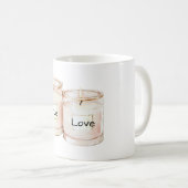Blush Pink Candles True Love Koffiemok (Voorkant rechts)