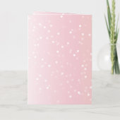 Blush Pink Cat Confetti Dots Christmas Kaart (Achterkant)