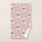 Blush Pink Cats Bad Handdoek (Handdoek)