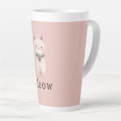 Blush Pink Cats Latte Mok (Rechterhoek)