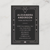 Blush Pink Celestial Starry Crescent Moon Visitekaartje (Achterkant)