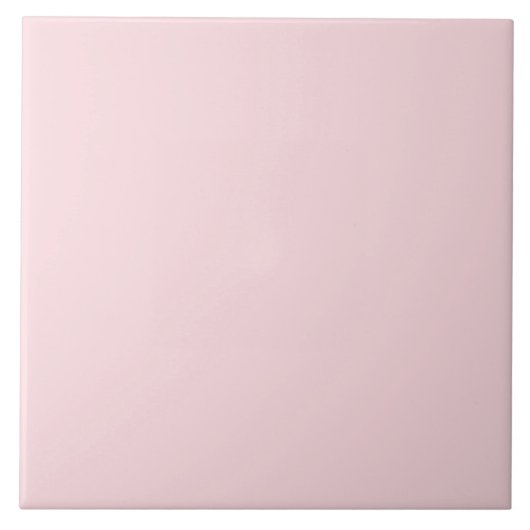 Blush Pink Ceramic Tile. Tegeltje (Voorkant)