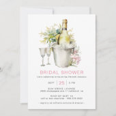 Blush Pink Champagne | SCHATTIGE CASUAL VRIJGEZELL Kaart (Voorkant)