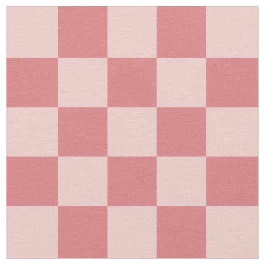 Blush Pink Checkered Fabric Pattern Stof (Close Up)