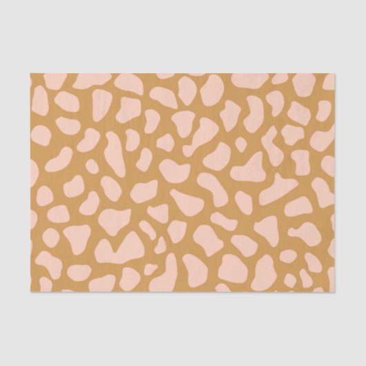 Blush Pink Cheetah Print Decoupage Tissuepapier (Voorkant)