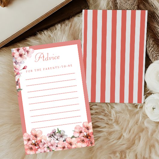 Blush Pink Cherry Blossom Advies voor ouders-to-be Flyer