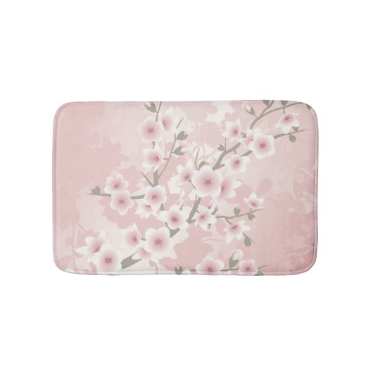  Blush PInk Cherry Blossom Badmat (Voorkant)