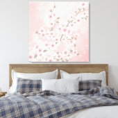  Blush Pink Cherry Blossom Canvas Afdruk (Insitu (Slaapkamer))