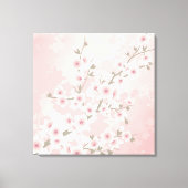  Blush Pink Cherry Blossom Canvas Afdruk (Voorkant)