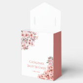 Blush Pink Cherry Blossom Elegant Baby shower Bedankdoosjes (Geopend)