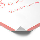 Blush Pink Cherry Blossom Favorieten Teken Poster (Hoek)