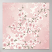  Blush PInk Cherry Blossom Poster (Voorkant)
