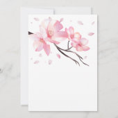 Blush Pink Cherry Blossom Sakura Verjaardag Kaart (Achterkant)