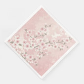  Blush PInk Cherry Blossom Servet (Hoek)