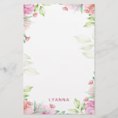 Blush Pink Cherry Blossom Specialized Stationery Briefpapier (Voorkant)