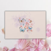 Blush Pink Cherry Blossom Vlinders Naam Gastenboek