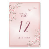 Blush Pink Cherry Blossom Wedding Kaart (Voorkant)