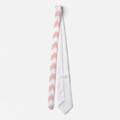 Blush Pink Chevron Stropdas (Achterkant)