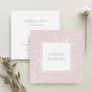 Blush Pink   Chic Floral Label