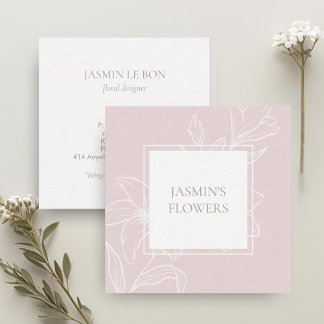 Blush Pink | Chic Floral Label