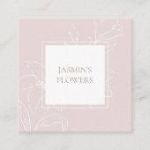 Blush Pink | Chic Floral Label (Voorkant)