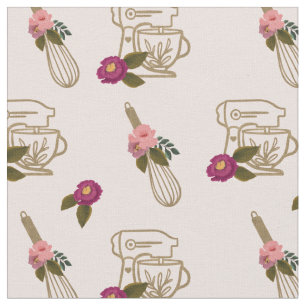 Blush Pink Chic Floral Whisky & Stand Mixer Patroo Stof