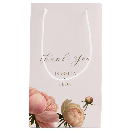 Blush Pink | Chic Rose Wedding Wedding Klein Cadeauzakje (Voorkant)