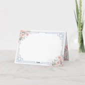 Blush Pink Chinoiserie Ginger Jar Baby shower Bedankkaart (Achterkant)