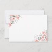 Blush Pink Chinoiserie Ginger Jar Baby shower Bedankkaart (Achterkant)