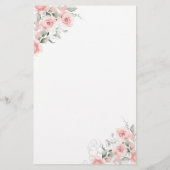 Blush Pink Chinoiserie Ginger Jar Baby voorspellin (Achterkant)