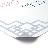 Blush Pink Chinoiserie Ginger Jar Baby's zijn zoet Poster (Hoek)