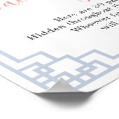 Blush Pink Chinoiserie Ginger Jar Fopspeen Hunt Poster (Hoek)