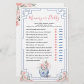 Blush Pink Chinoiserie Ginger Jar Mama of Papa (Voorkant / Achterkant)