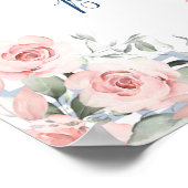 Blush Pink Chinoiserie Ginger Jar Welkom Poster (Hoek)