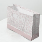 Blush Pink Chinoiserie Peonies Monogram Groot Cadeauzakje