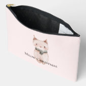 Blush Pink Christmas Cat Etui (Open)