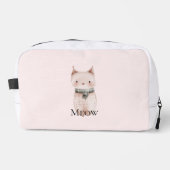 Blush Pink Christmas Cat Toilettasje (Voorkant)