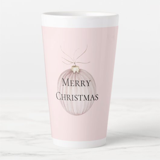 Blush Pink Christmas Ornament Koffie Mok (Voorkant)