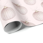 Blush Pink Christmas Ornament Koffie Mok Cadeaupapier (Rol Hoek)